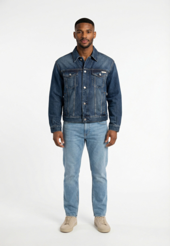 Blousons et vestes calvin klein jeans 90s horizon trucker ptt horizon