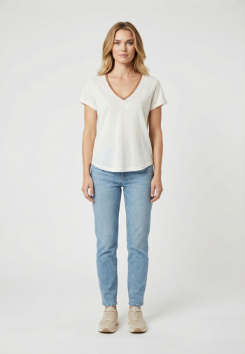 Tee shirt molly bracken t427ep ecru