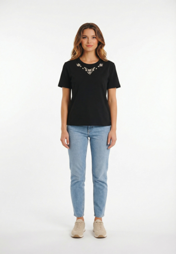 Tee shirt morgan 261-dmare noir