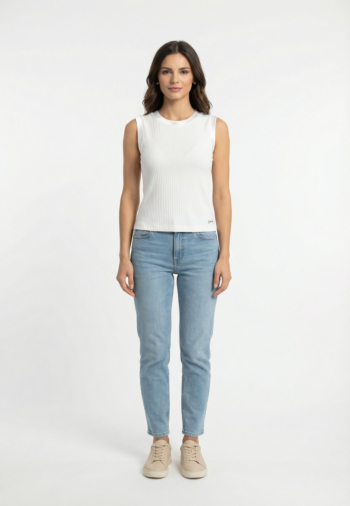 Debardeurs guess jeans charline g011 pure white