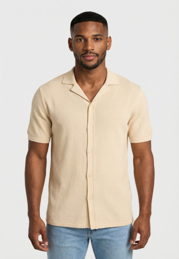 Chemise manches courtes Le Temps Des Cerises vilon 1036  off white
