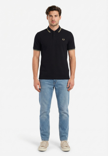 Polos fred perry mm3600 t73 navy/seagrass