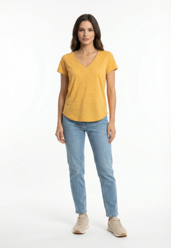 Tee shirt molly bracken t427ep jaune orange