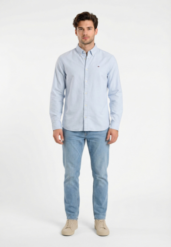 Chemise tommy jeans reg oxford c3q sweet blue