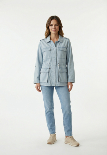 Blousons et vestes only kenya light blue denim