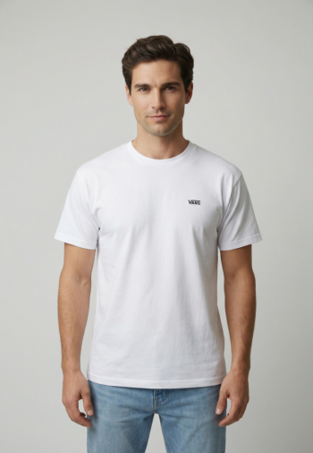 Tee shirt vans left chest ii loose wht1 white