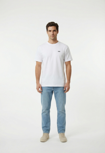 Tee shirt vans left chest ii loose wht1 white
