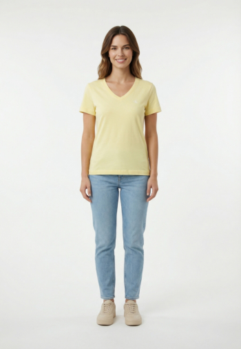 Tee shirt calvin klein jeans archive jersey vnk t 4my french vanilla