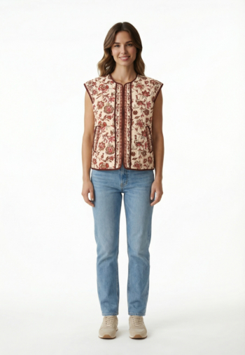 Gilets sans manche grace & mila viola fleur