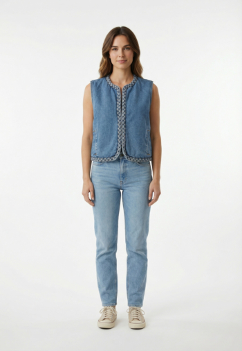 Gilets sans manche grace & mila verona light_blue