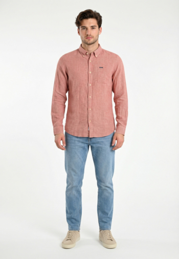 Chemise barbour linton tailored re25 red spice