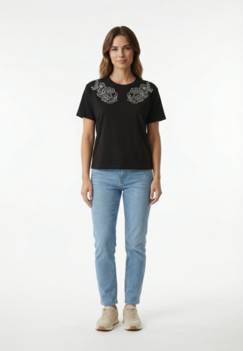 Tee shirt morgan 252-dmax noir