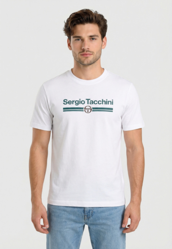 Tee shirt sergio tacchini marchio co 1047-wht/med