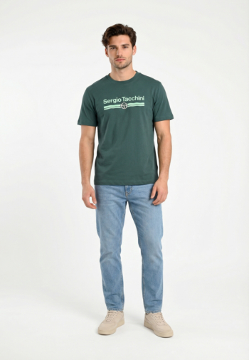 Tee shirt sergio tacchini marchio co 5038-med/cab