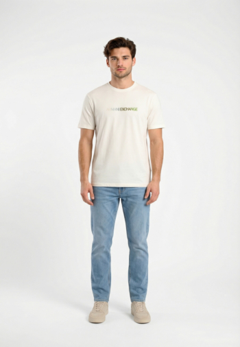 Tee shirt armani exchange xm002785 u0009 off white