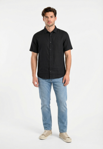 Chemise manches courtes armani exchange xm001223 ub101 deep navy