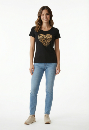 Tee shirt morgan 261-dinou noir