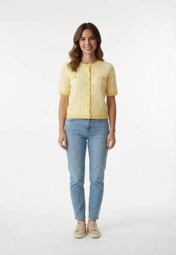 Gilets cardigans morgan 251-moresa pale banana