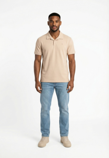 Polos calvin klein jeans easy micro waffle 2jx oatmeal