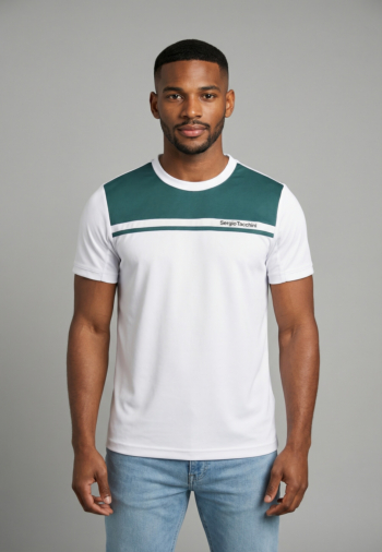 Tee shirt sergio tacchini riflesso pl 1047-wht/med
