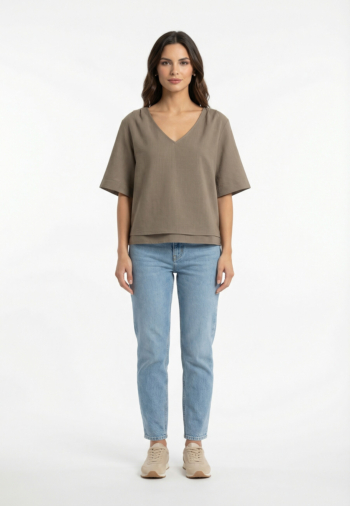 Tee shirt grace & mila violon kaki