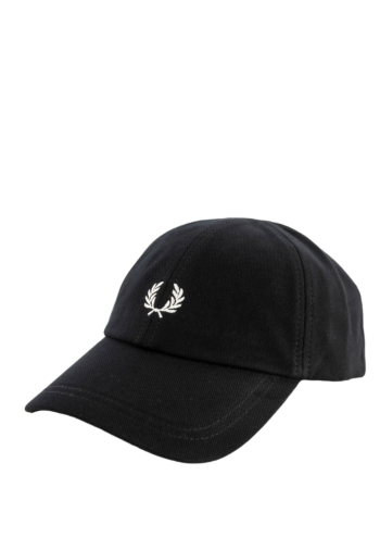 Casquettes fred perry pique classic 843 black/snowwhite