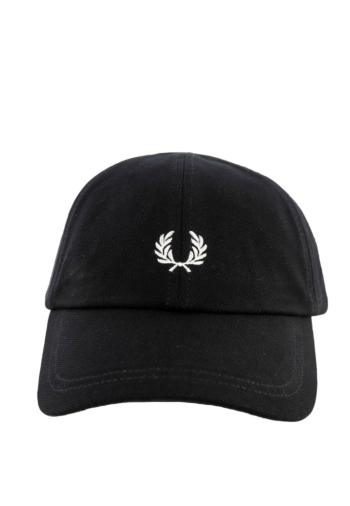 Casquettes fred perry pique classic 843 black/snowwhite