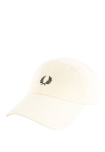 Casquettes fred perry pique classic 13b ecru/grassroots