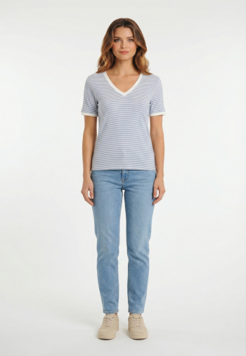 Tee shirt only tine cloud dancer ultramarine (ale)