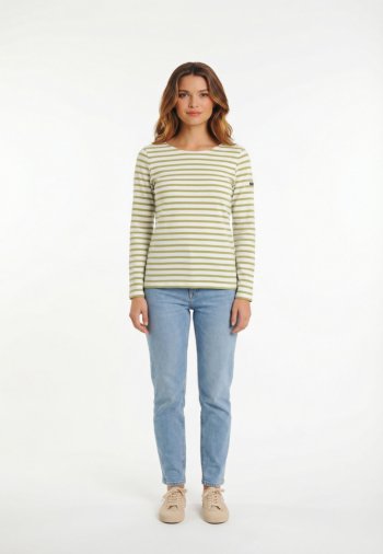 Tee shirt manches longues saint james minquidame neige/oil