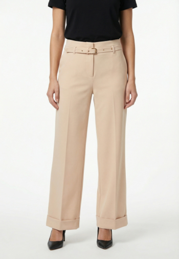 Pantalons guess jeans structured crepe g1fv wooden flower