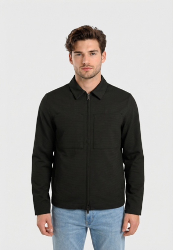 Blousons et vestes calvin klein jeans seersucker ub1 black