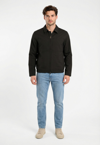 Blousons et vestes calvin klein jeans seersucker ub1 black