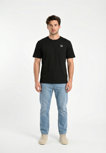 Tee shirt sergio tacchini warhol co 2052-blk/med