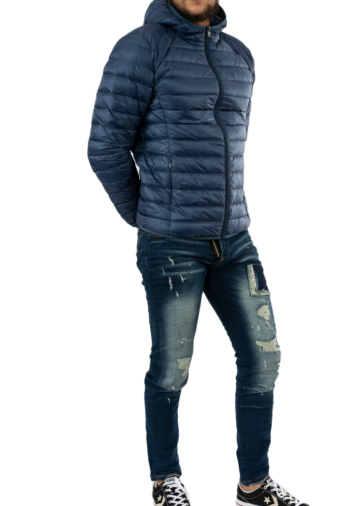 Blousons et vestes jott doudoune nico ml capuche 140 bleu jeans