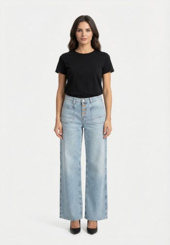 Jeans Le Temps Des Cerises lauryn 3001  blue