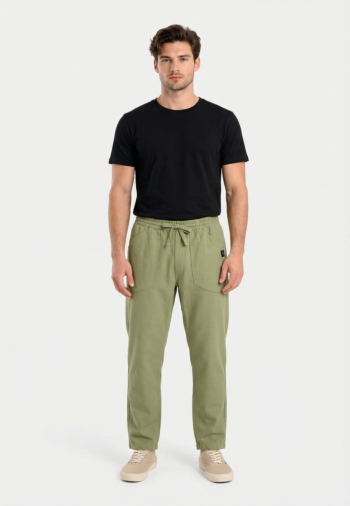 Pantalons Le Temps Des Cerises milak 9568  hedge green
