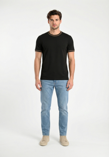 Tee shirt Benson & Cherry taba noir