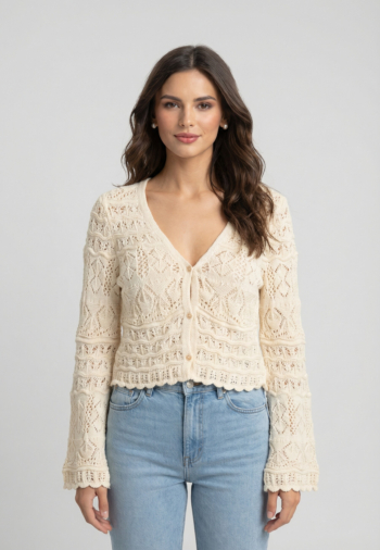 Gilets cardigans only colette birch gold button