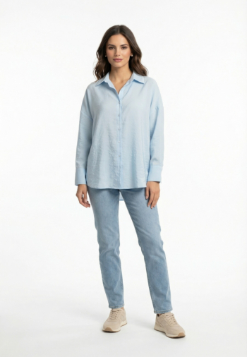 Chemisier only zazima chambray blue