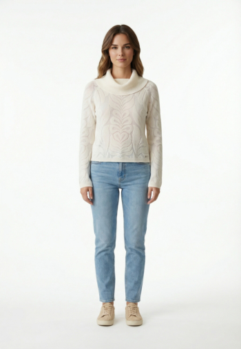 Pull hiver salsa jacquard flowers 001