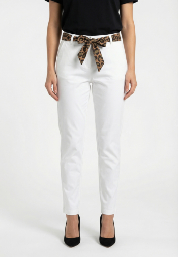 Pantalons Le Temps Des Cerises kristin 1001  white
