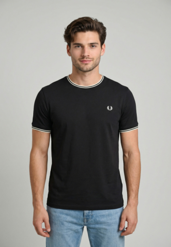 Tee shirt fred perry twin tipped 102 black