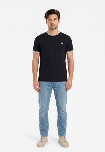 Tee shirt fred perry twin tipped 795 navy