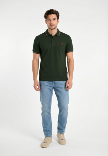 Polos fred perry mm3600 85a grsrts/stkbl/oxb