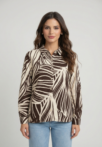 Chemisier guess jeans bastienne pmic wild escape print
