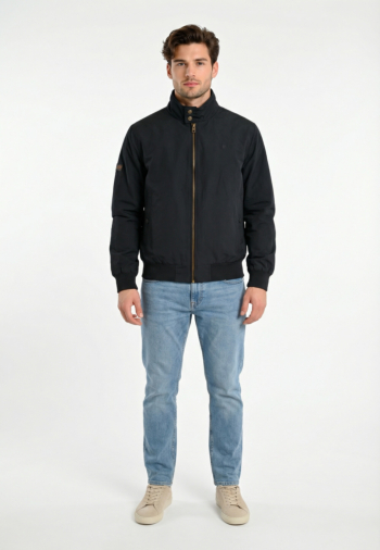 Blousons et vestes superdry classic harrington 98t eclipse navy