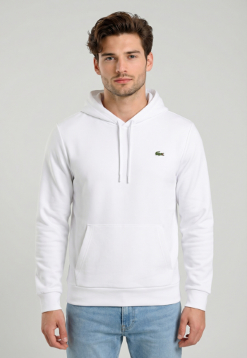 Sweat lacoste sh9839 001 blanc