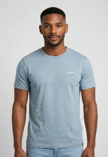 Tee shirt schott strike1 azur