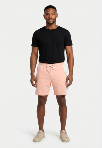 Shorts bermudas chabrand 63204 co608 rose blanc